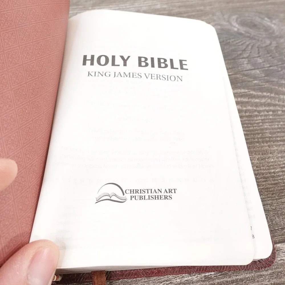 Holy Bible King James Version Pocket Brown Faux Leather Christian Art Publishers